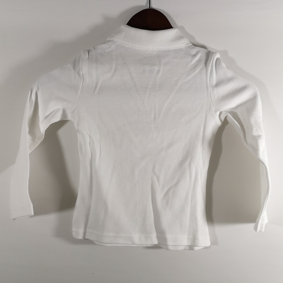 NWOT French Toast Girl's Long-Sleeve Shirt, Size 4, White - Picture 4 of 5